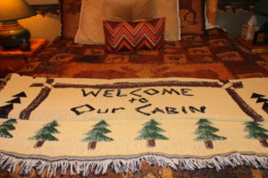 Welcome to our cabin throw 2012-12-087